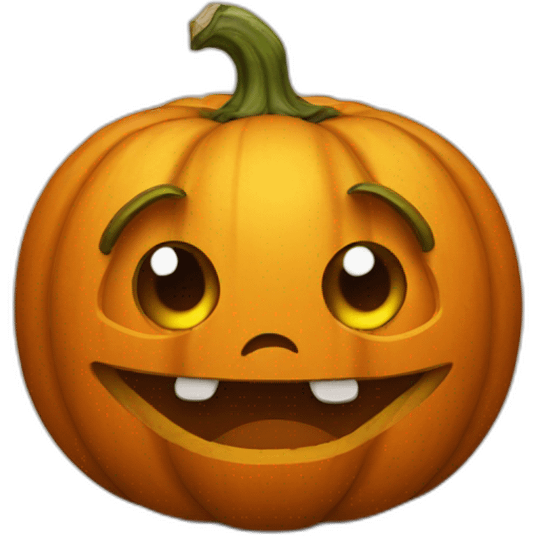 funny pumpkin emoji