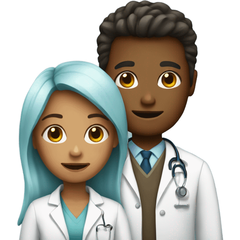 Girl with doctor  emoji