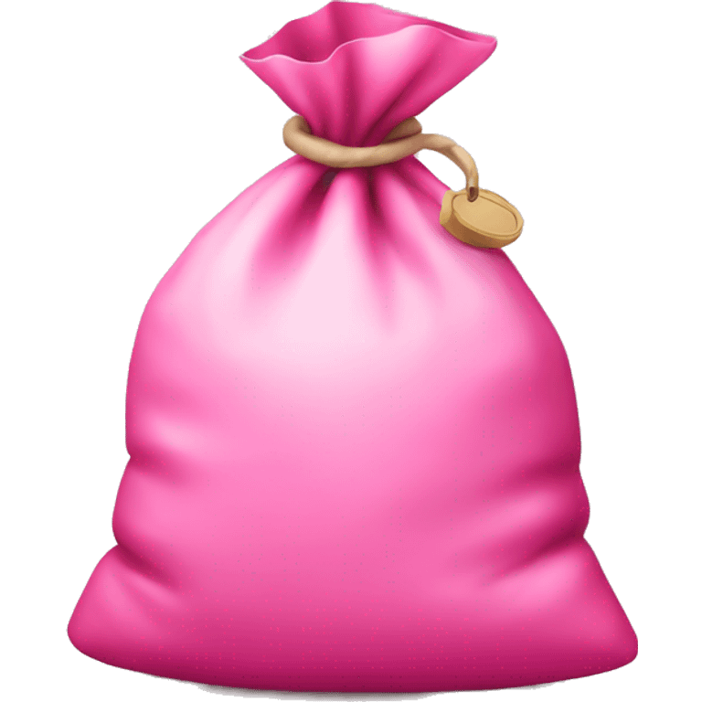 Pink money bag emoji