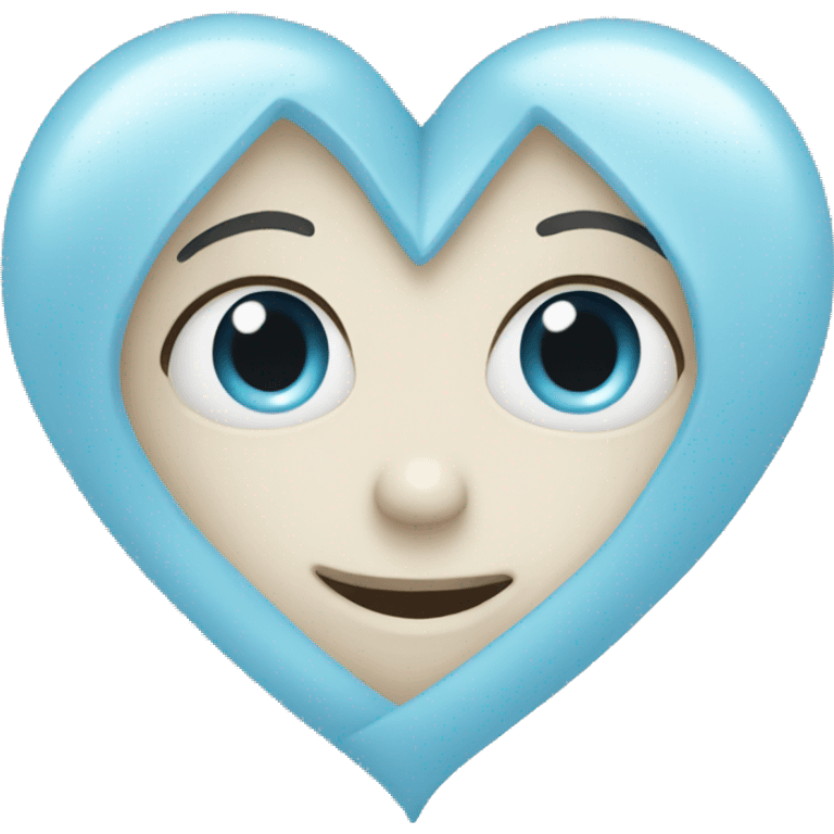 pale blue heart emoji