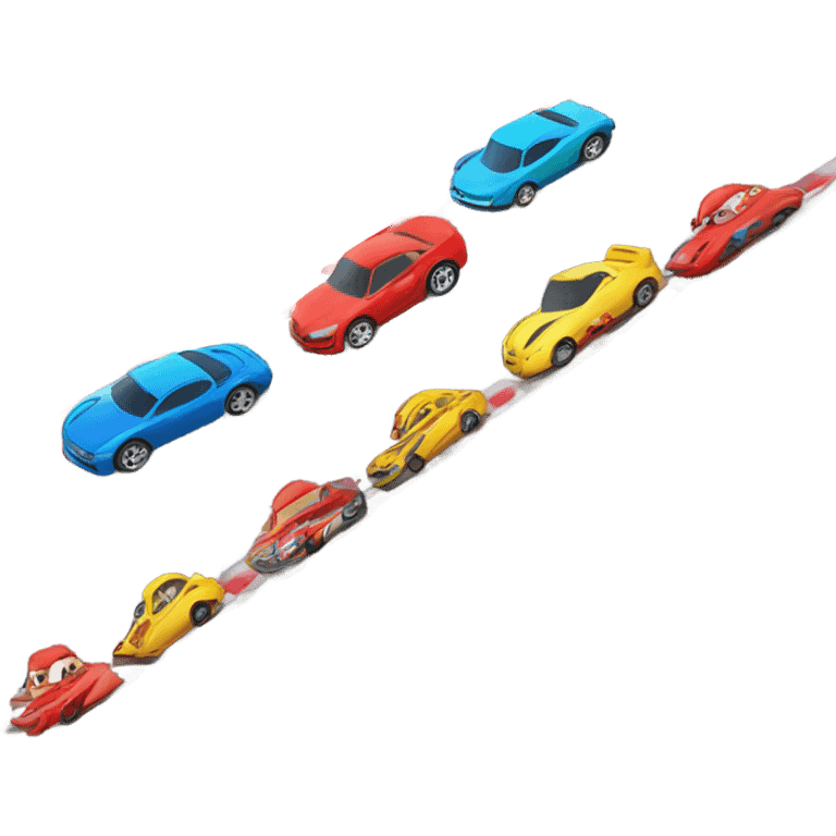 cars racing  emoji