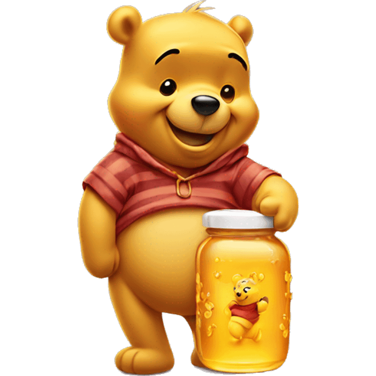 Winnie pooh with honey emoji