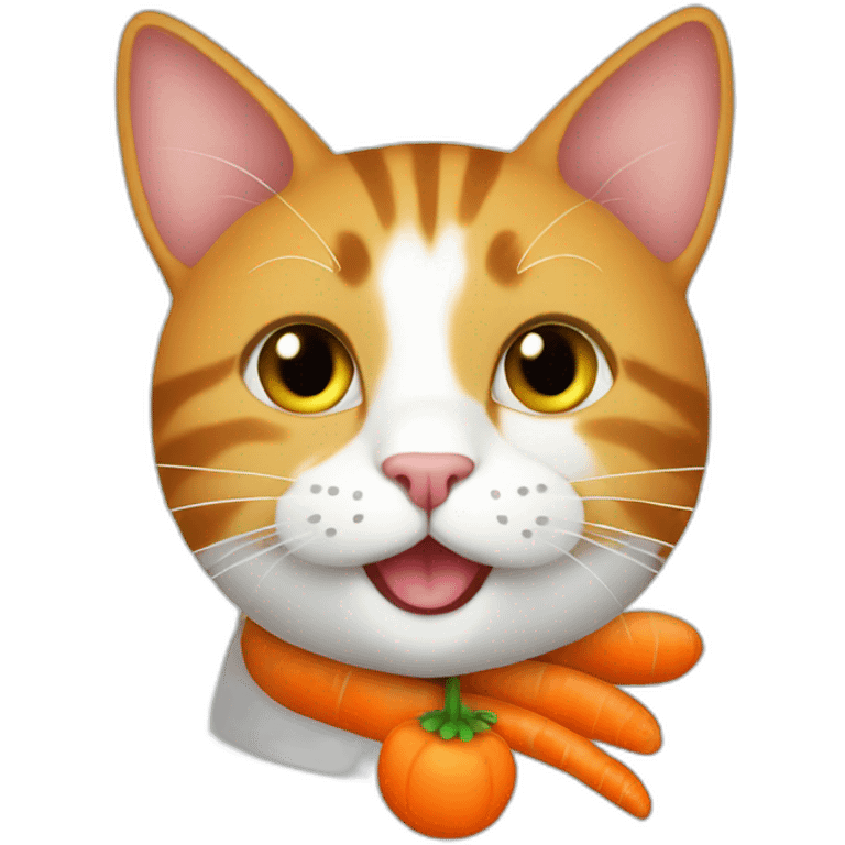 cat-love-carrot emoji