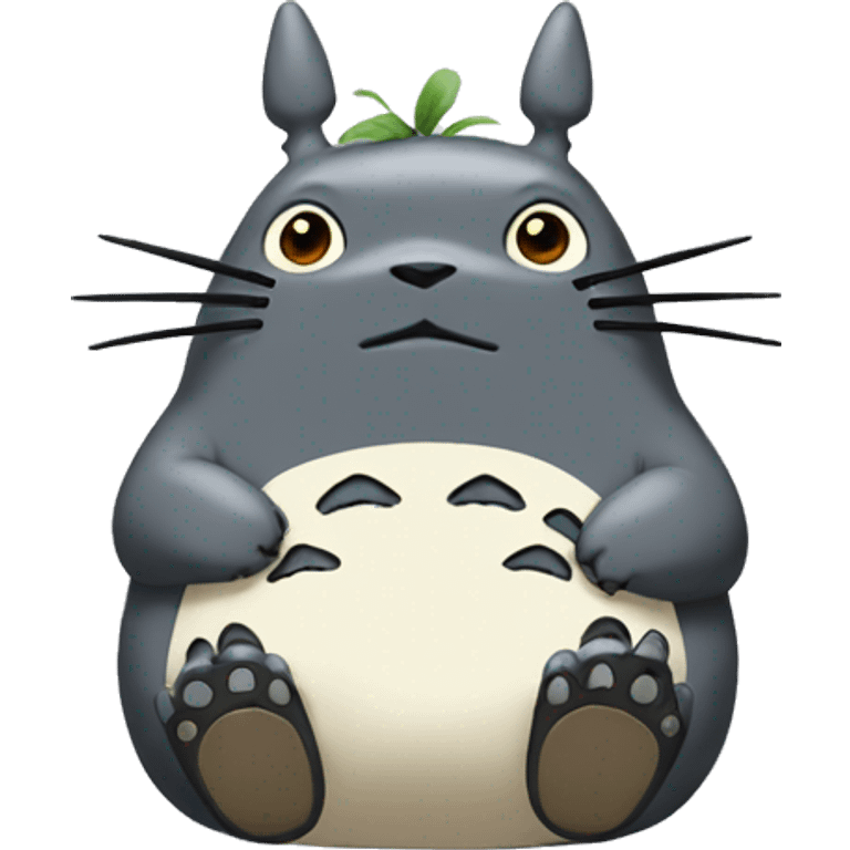 totoro sitting emoji