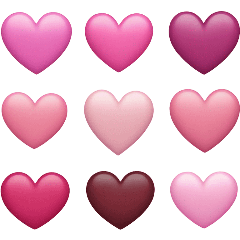 Light pink and dark pink heart emoji