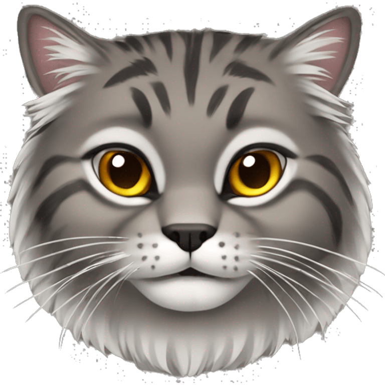 Brawn manul cat  emoji