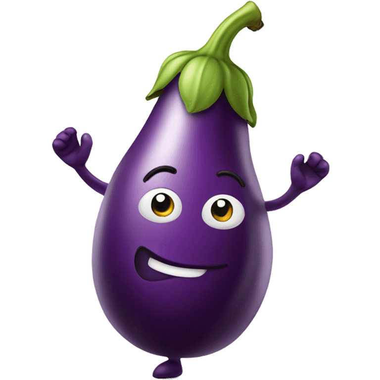 Walking eggplant emoji