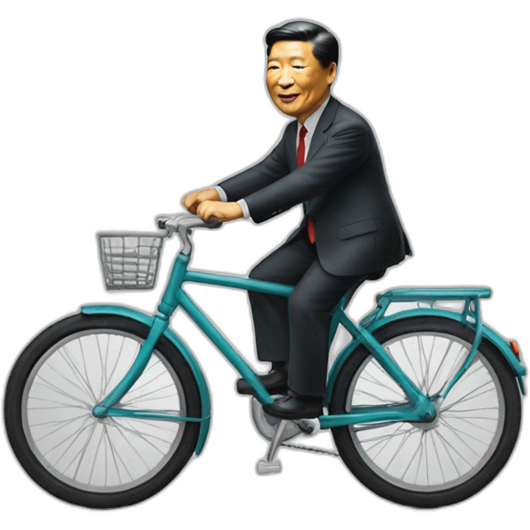 Do jinping on a bicycle emoji