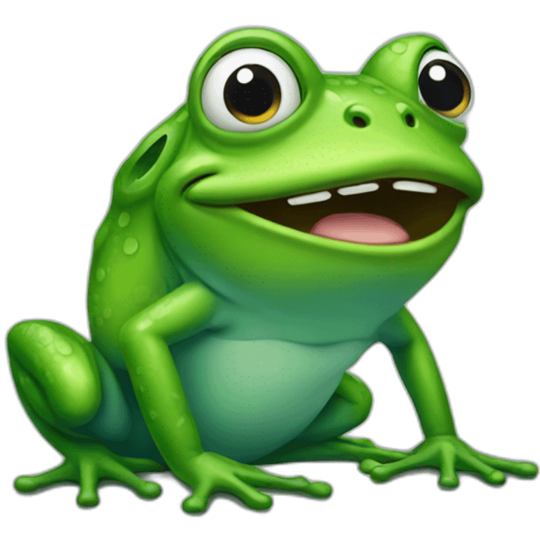 frog-screem emoji