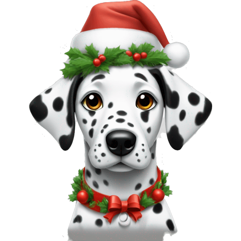 Dalmatian Christmas vibe  emoji