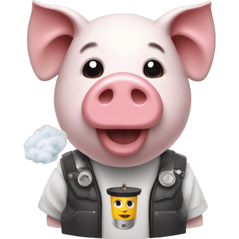 Vape with a pig emoji