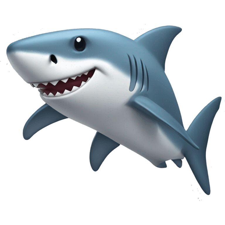 relaxed shark emoji