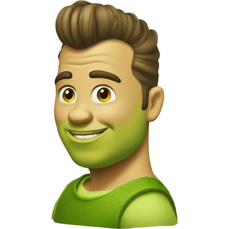 pompadore haircut, (shrek), beefy emoji