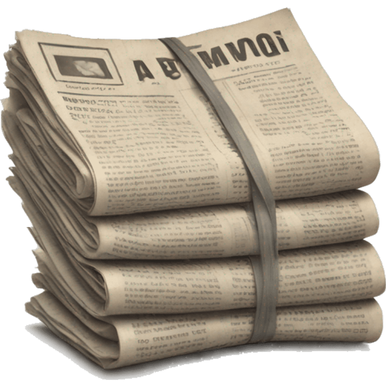 a bundle of newspaper emoji