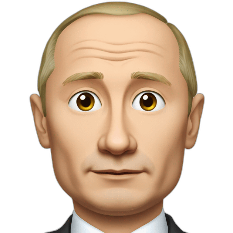 Vladimir Putin with a crazy jawline  emoji