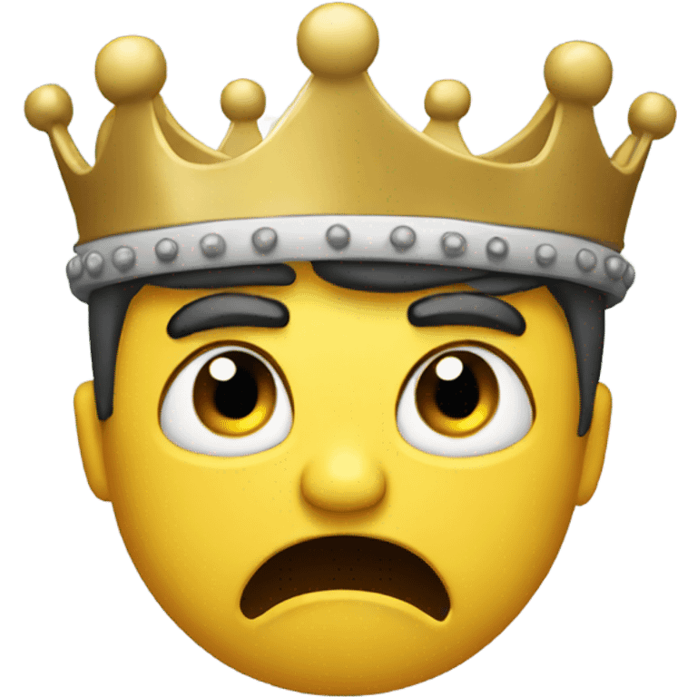 Angry with a crown  emoji