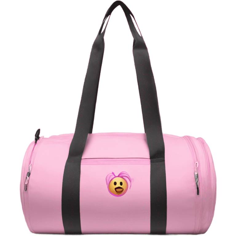 cute pink gym bag emoji