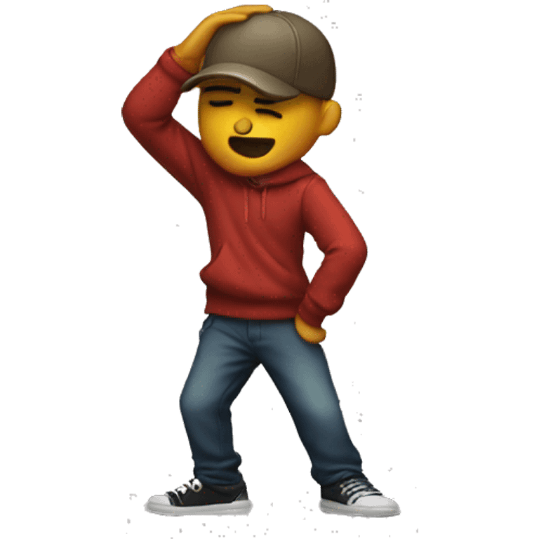 Dabbing guy emoji