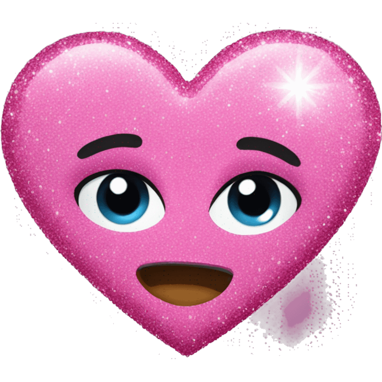 pink glitter heart emoji