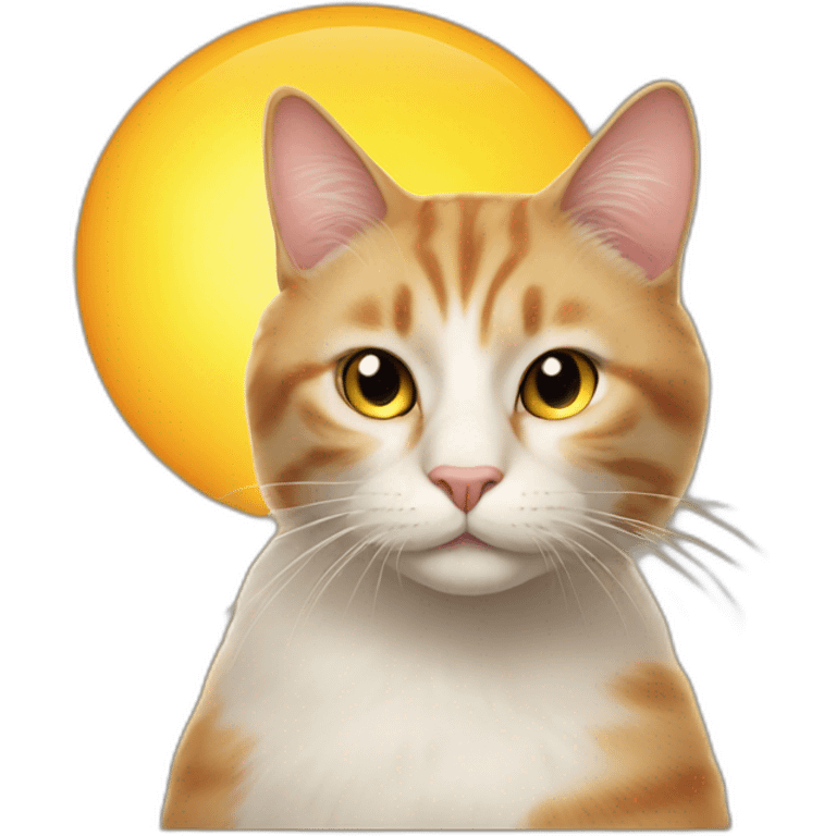 the cat lives in the sun emoji