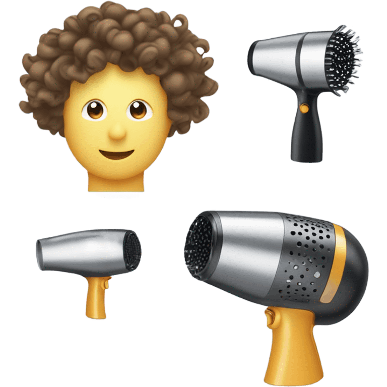 Blow dryer diffuser emoji