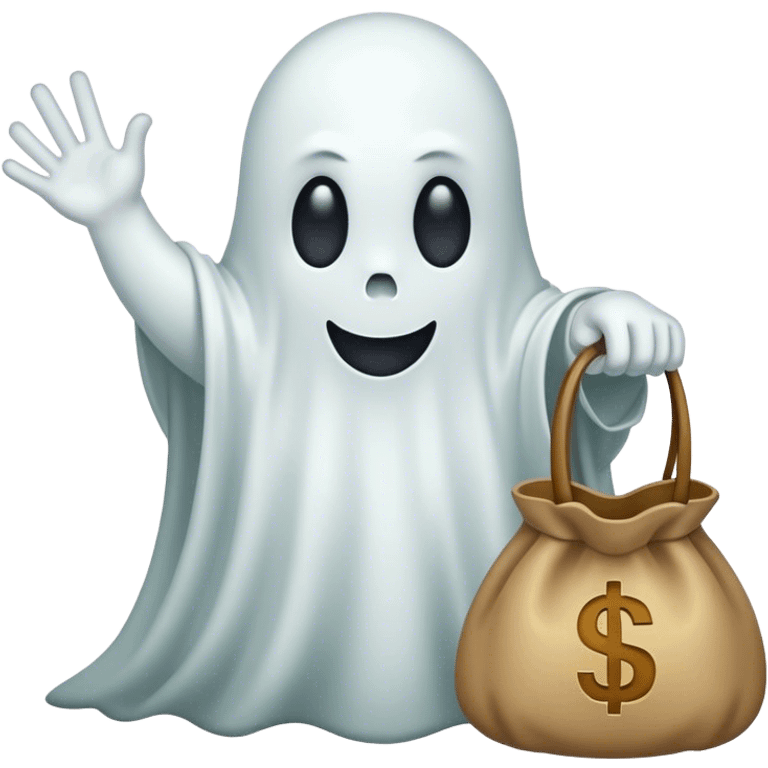 ghost with moneybag emoji