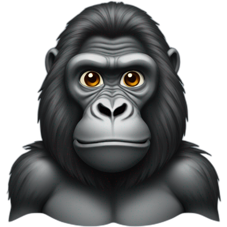 gorilla long hair emoji