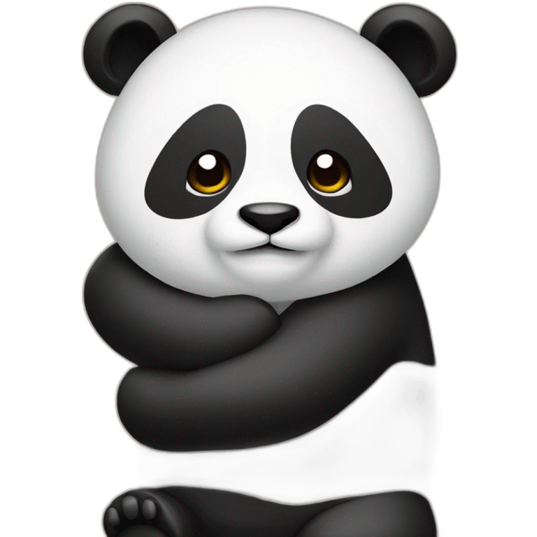 Pandaa hugging  emoji