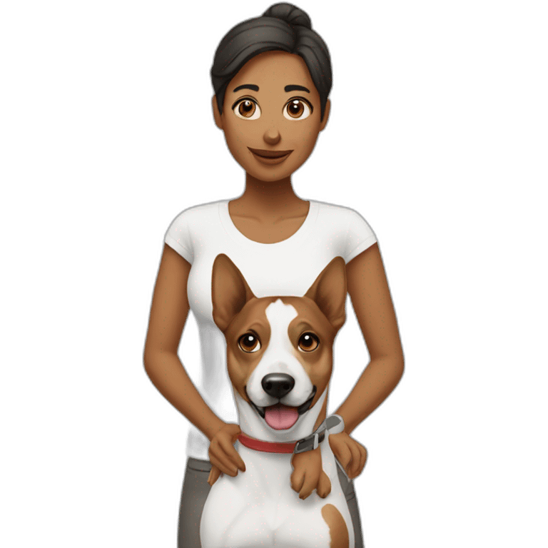 Woman-1-dog emoji