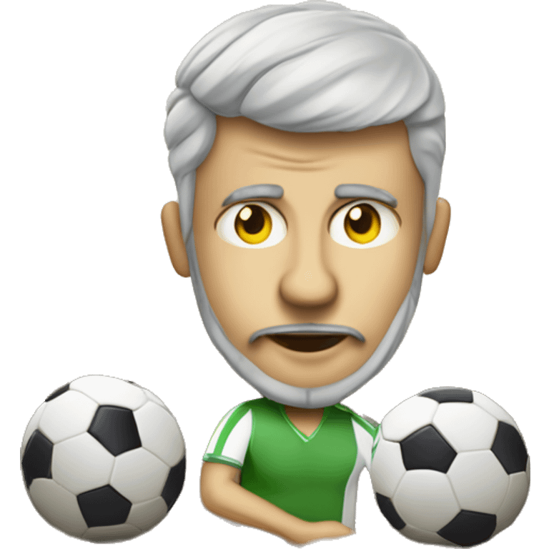 Mensch auf dem Sofa am Fussball schauen emoji