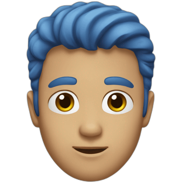 Homme bleu emoji