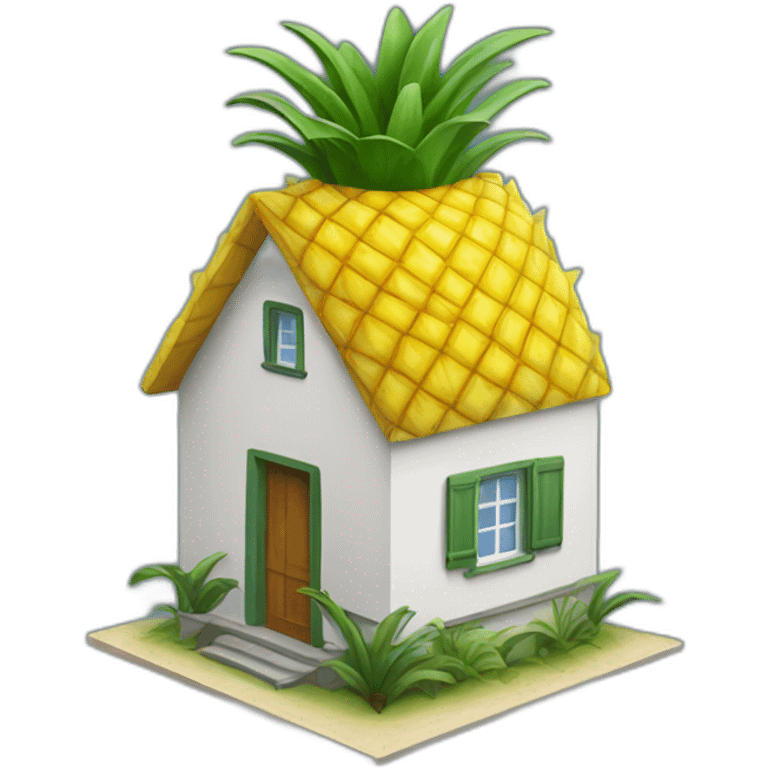 pineapple shaped house emoji