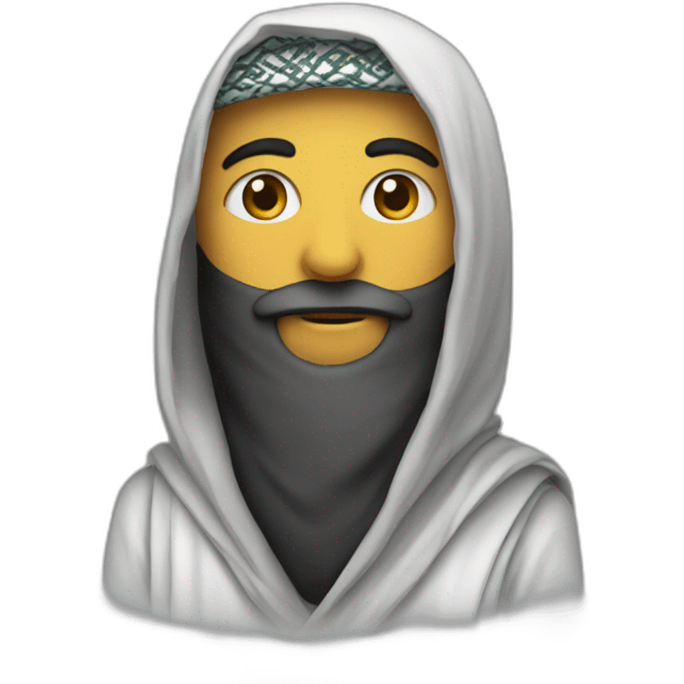 A person wearing an Arabic Shemagh emoji