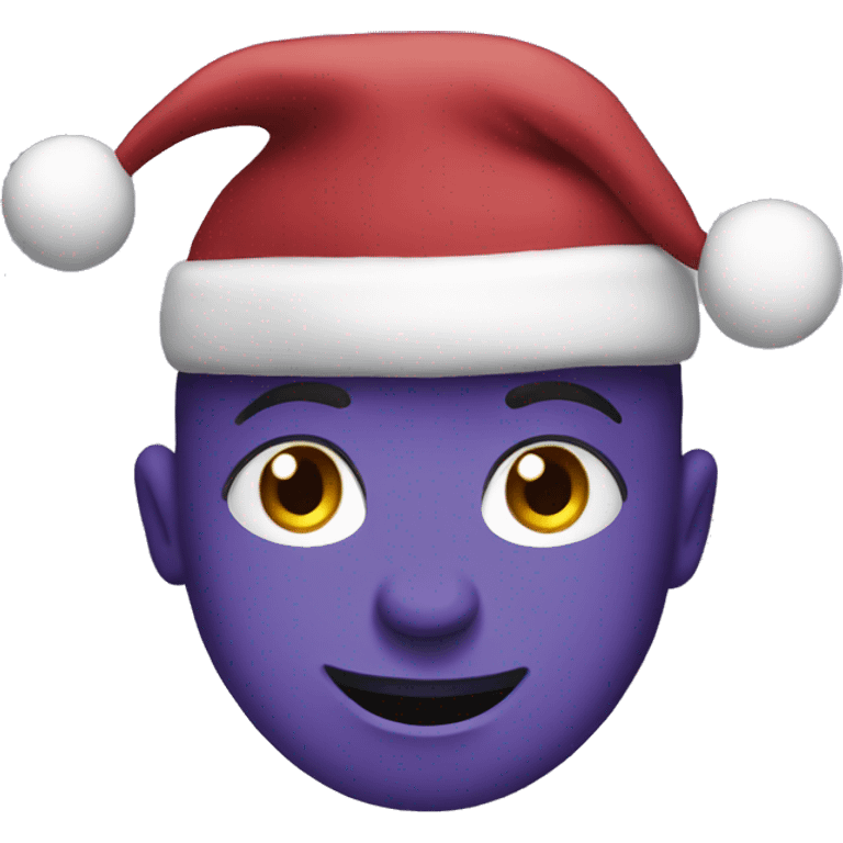 Purple christmas emoji