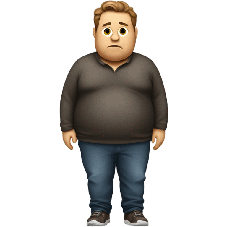 Obese Ryan reynolds standing emoji