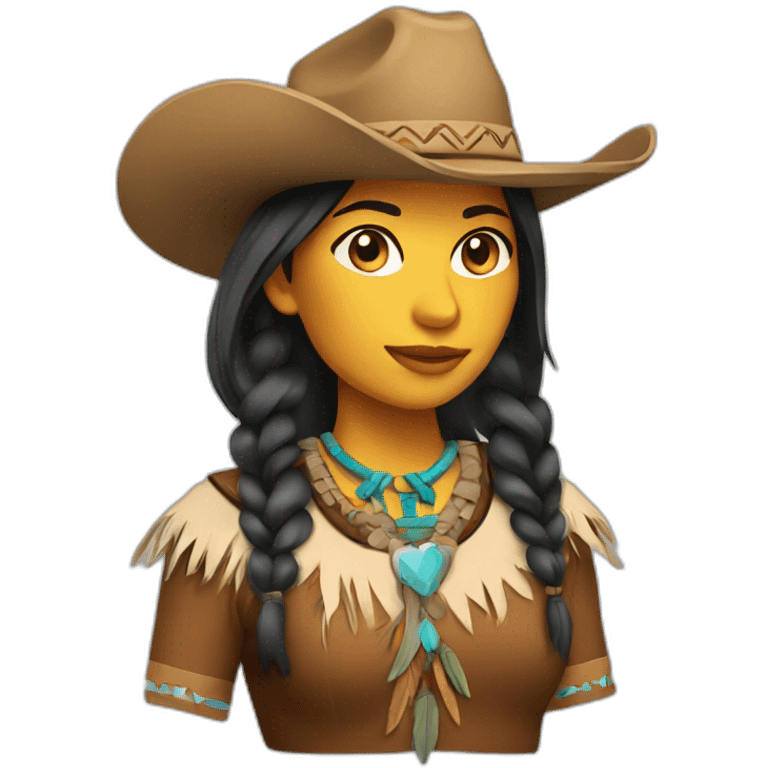 native american cowgirl emoji