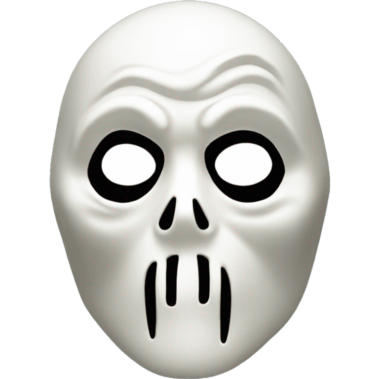 Ghostface mask pointing at you emoji