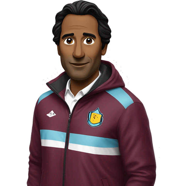 Emery in Aston Villa jacket emoji