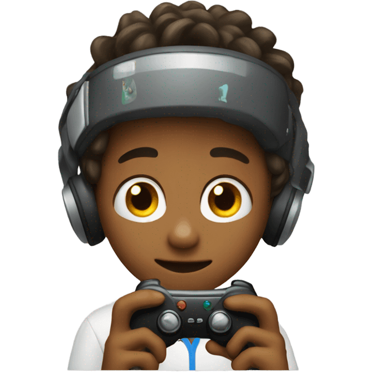 Boy playing video games emoji