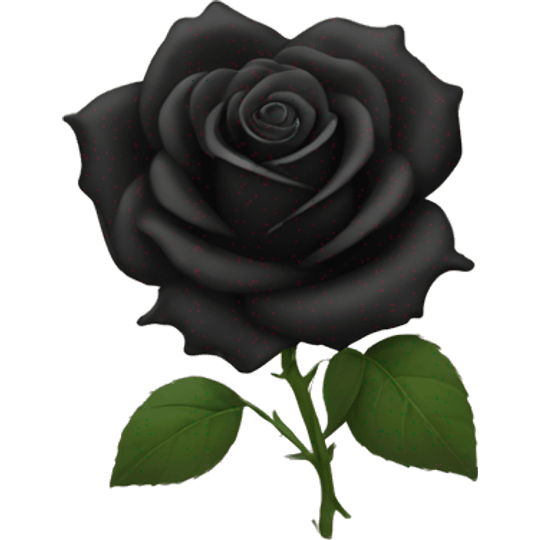 Black rose emoji