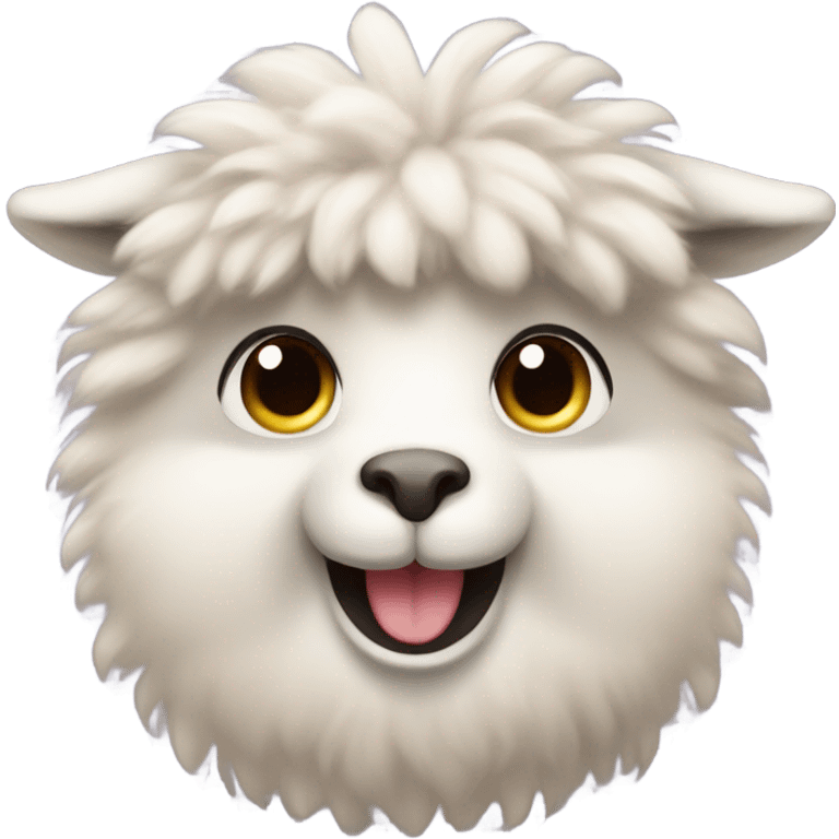 Alpaca happy emoji