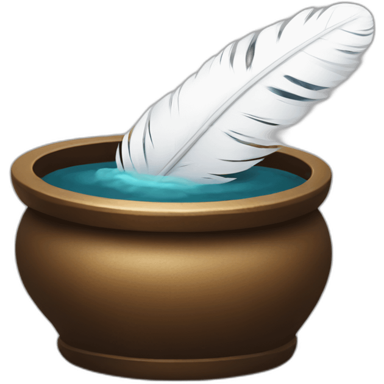 inkpot white feather emoji