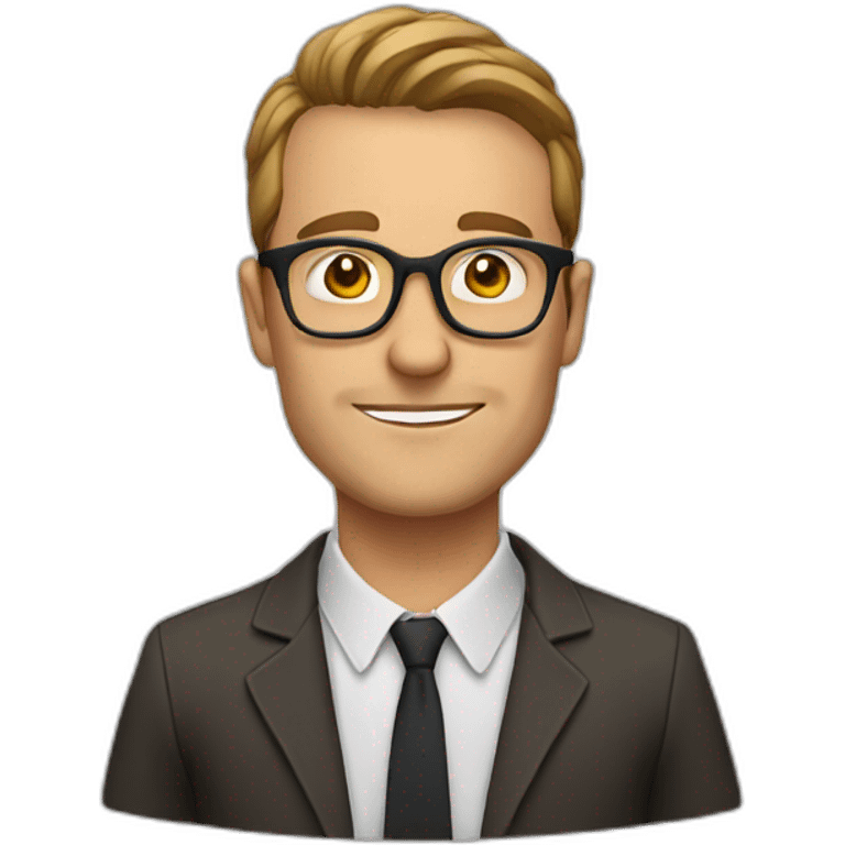 european guy with specs mature emoji