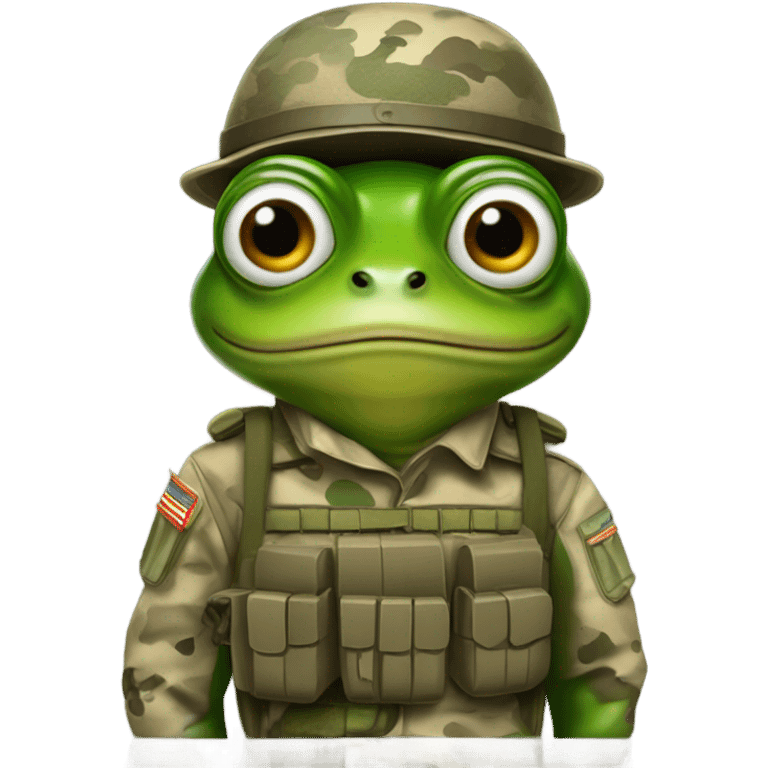 Soldier frog  emoji