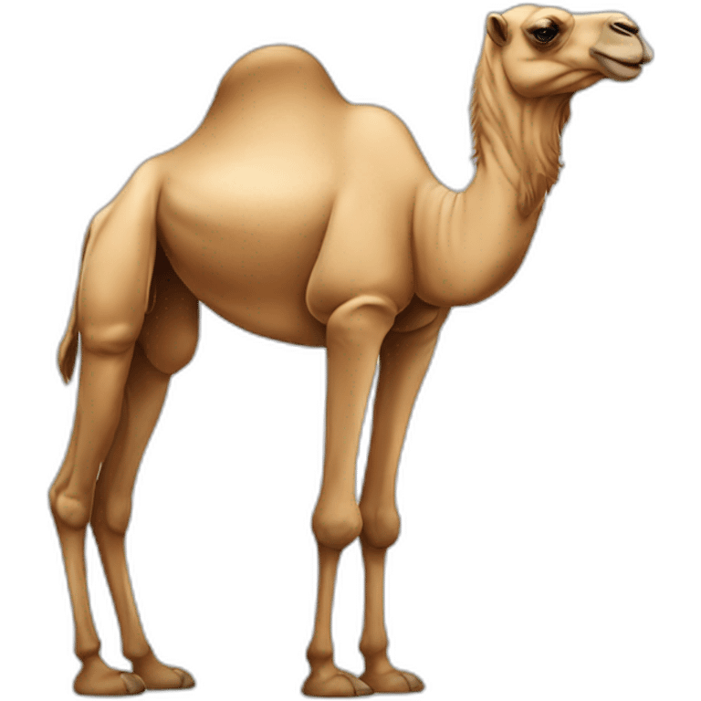 camel full body with a human face emoji