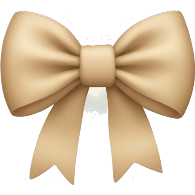 Beige bow emoji