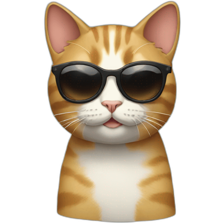 Cat with sunglasses emoji