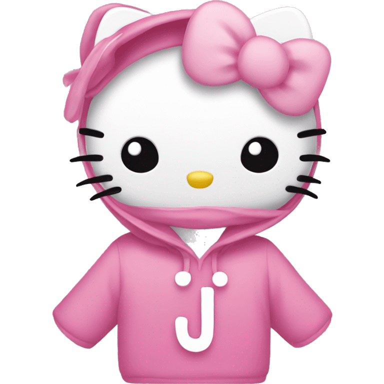 Hello kitty with  the J initial  emoji