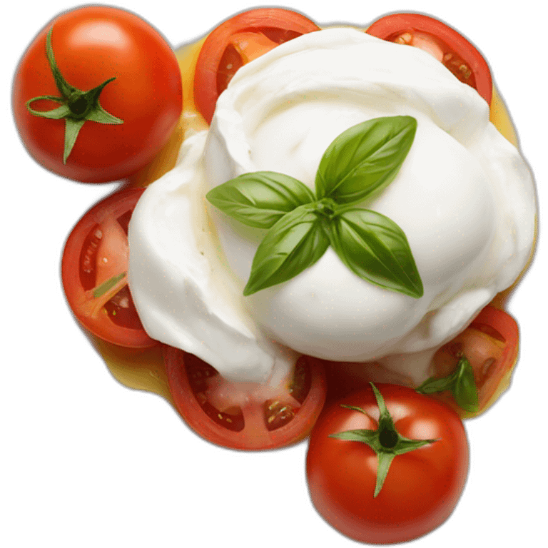 burrata with tomatoes emoji