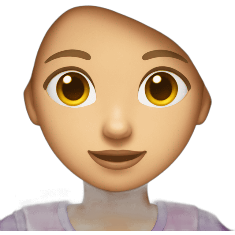 femme qui porte un chat emoji